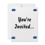 Happy Eyes Blue Cutout Invitation