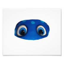 Happy Eyes Blue Cutout Art Photo