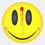 Happy Face Bullet Hole Stickers