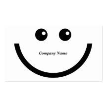 Happy Face, Company Name Business Card Template
