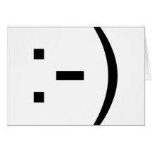 Happy face emoticon! card