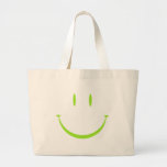Happy Face: Green Canvas Bag