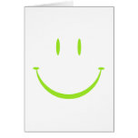 Happy Face: Green Greeting Cards