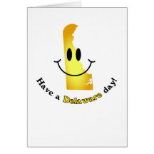 Happy Face - Have a Delaware Day! Card