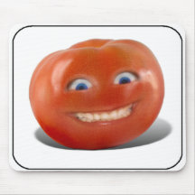 Happy Face Smiling Tomato Mouse Pad