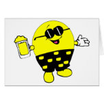 Happy Face with Beer cards