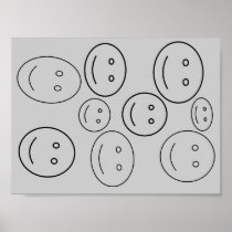 Happy Faces Abstract Poster