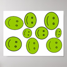 Happy Faces Abstract Poster