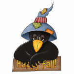 happy fall crow photo sculptures