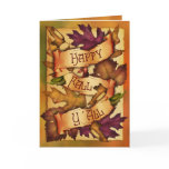Happy Fall Leaves Greeting Card
