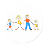 Happy Families stickers