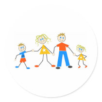 Happy Families stickers