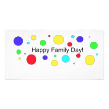Happy Family Day! Custom Photo Card