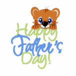 Happy Father's Day Baby TIger photo sculptures