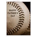 Happy Father's Day Baseball Greeting Card