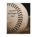 Happy Father's Day Baseball Postcard