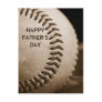 Happy Father's Day Baseball Postcard