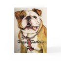 Happy Father's Day bulldog card
