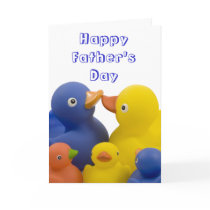 Happy Father's Day Duck Family Group cards