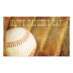 Happy Father's Day Faded Baseball Rectangular Sticker