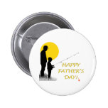 Happy Father's Day Fishing Silhouette Pin
