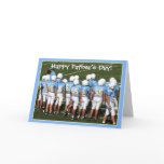 Happy Father's Day football players greeting card