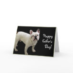 Happy Father's Day French Bulldog greeting card