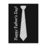 Happy Father's Day! Light Grey Stripes Fake Tie