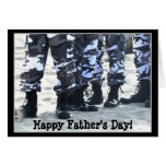 Happy Father's Day Military boots greeting card
