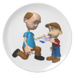 Happy Fathers Day Plate