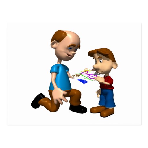 Happy Fathers Day Postcards