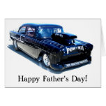 Happy Father's Day POW Classic Black car card