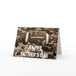 Happy Father's Day Sepia Football Card