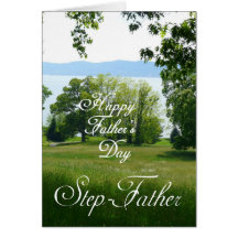 Happy Father's Day Step-Father-Landscape Cards