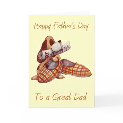 Happy Father's Day To A Great Dad Card (Blank) by fuzzbuttcafe