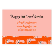 Happy Feet Wallpaper Business Card Template