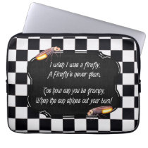 Happy Firefly laptop sleeves