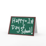 Happy First Day of School card