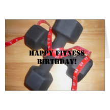 Happy fitness birthday Card