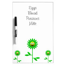 Happy Flowers Board Dry-Erase Board