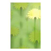Happy Flowers Customized Stationery
