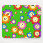 Happy Flowers Wallpaper mousepads