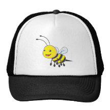 Happy Flying Bee Insect Mesh Hat