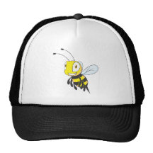 Happy Flying Bee Mesh Hat