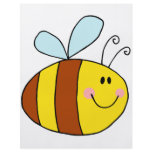 happy flying honeybee honey bee cartoon flyers