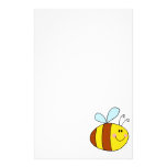 happy flying honeybee honey bee cartoon customized stationery
