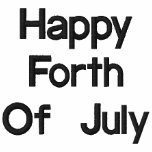 Happy Forth Of July Embroidered Shirt
