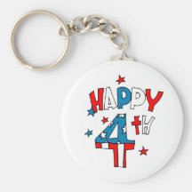Happy Fourth Key Chains