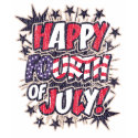 Happy Fourth of July Fitted Tank Top t-shirts
