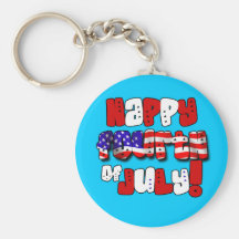 Happy Fourth of July Gear Keychains